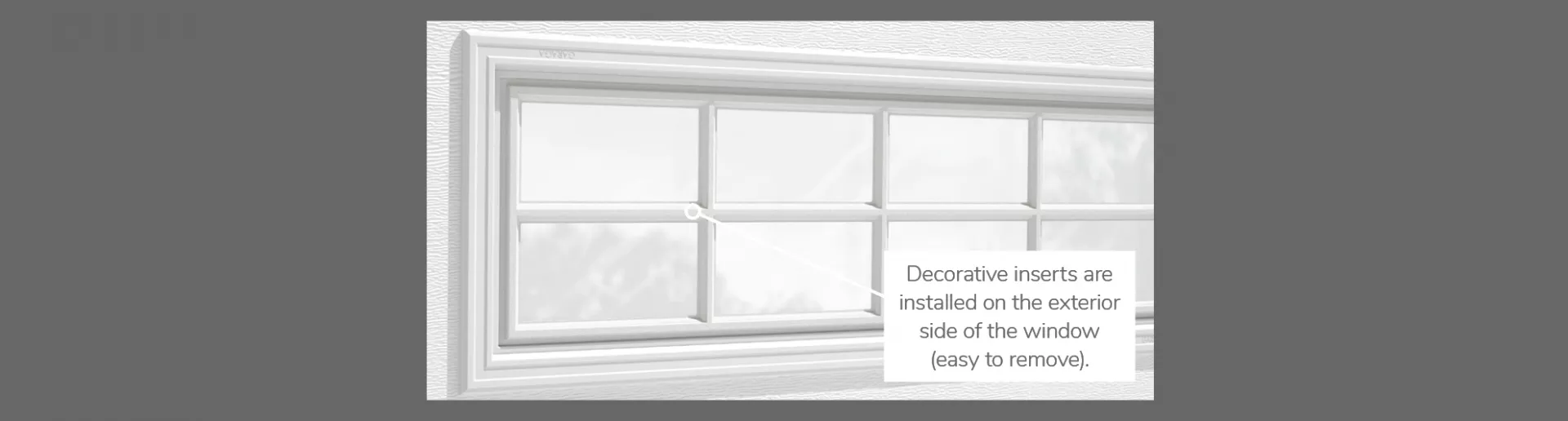 Stockton Decorative Insert, 40" x 13", available for door R-16 and R-12