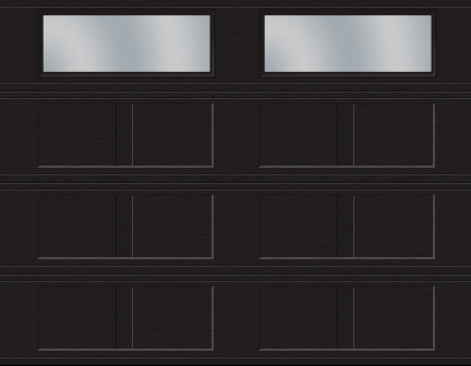 Village Collection I-1 Layout, Flat base, 9' x 7', Black, Clear windows