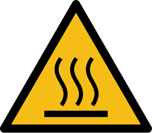 Warning Hot Icon